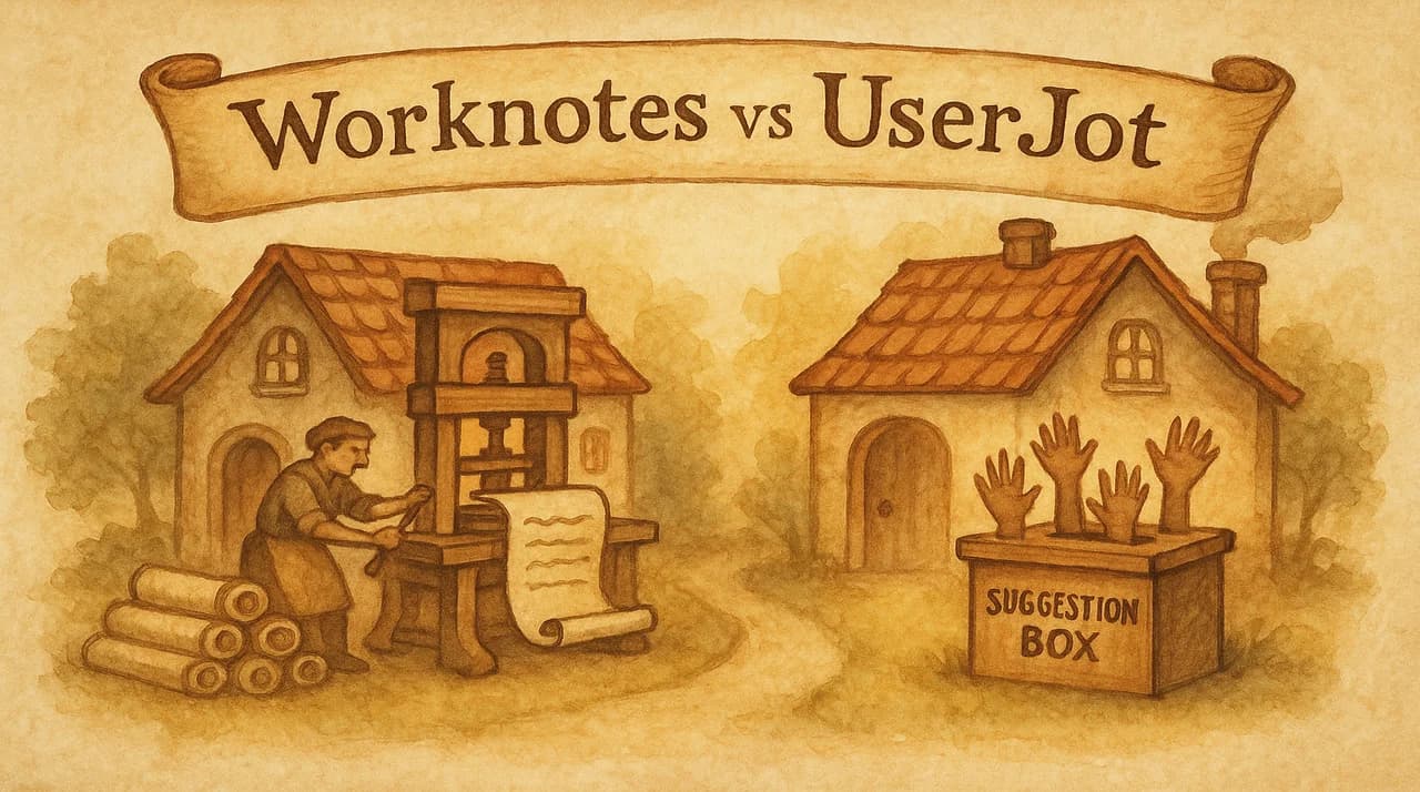 Worknotes vs UserJot: Which One Do You Actually Need?